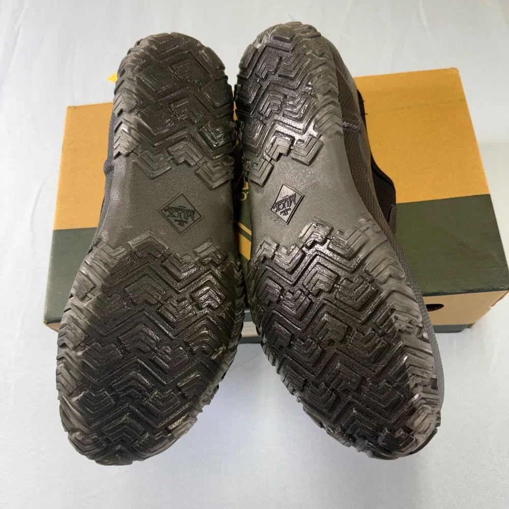 Muck Boot Co Forager Low Black Waterproof Slip On‎ Shoes Mens 10 Womens 11